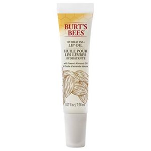 burt’s bees 100% natural hydrating lip oil with sweet almond oil, 1 tube (pack of 4)