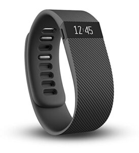 fitbit charge wireless activity wristband, black, large (renewed)