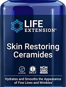 Life Extension Skin Restoring Ceramides, 50 Veg Capsules - Vegan Phytoceramide Supplement