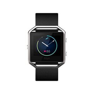 Fitbit Blaze Smart Fitness Watch,Time Display Black, Silver, Large (6.7 - 8.1 Inch)