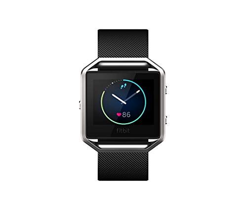 Fitbit Blaze Smart Fitness Watch,Time Display Black, Silver, Large (6.7 - 8.1 Inch)