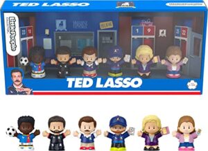 little people collector ted lasso special edition set in display gift box for adults & fans, 6 figures