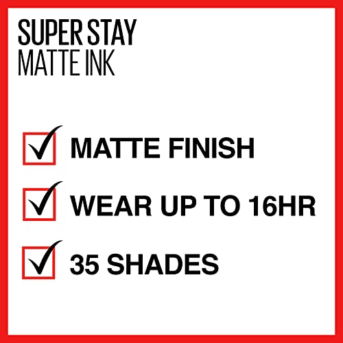 Maybelline Super Stay Matte Ink Liquid Lipstick Makeup, Long Lasting High Impact Color, Up to 16H Wear, Loyalist, Light Pink Beige, 1 Count