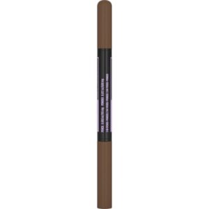 Maybelline Express Brow 2-In-1 Pencil and Powder Eyebrow Makeup, Medium Brown, 1 Count