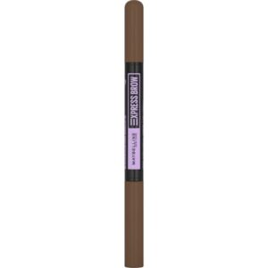 Maybelline Express Brow 2-In-1 Pencil and Powder Eyebrow Makeup, Medium Brown, 1 Count