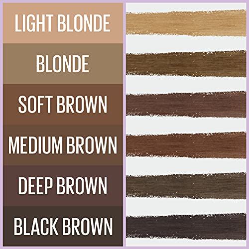 Maybelline Express Brow 2-In-1 Pencil and Powder Eyebrow Makeup, Medium Brown, 1 Count