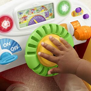 Fisher-Price Laugh & Learn Baby Activity Center Crawl Around Car With Music Lights And Smart Stages For Infants And Toddlers, Red [Amazon Exclusive]