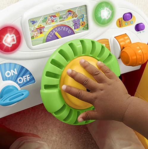 Fisher-Price Laugh & Learn Baby Activity Center Crawl Around Car With Music Lights And Smart Stages For Infants And Toddlers, Red [Amazon Exclusive]