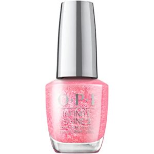 opi infinite shine 2 longwear lacquer, pixel dust, pink long-lasting nail polish, 0.5 fl. oz.