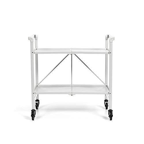 Cosco Indoor/Outdoor Serving Cart, Folding, White