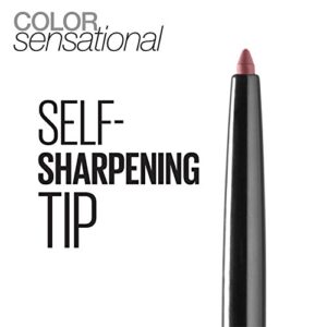 Maybelline Color Sensational Shaping Lip Liner with Self-Sharpening Tip, Almond Rose, Nude Pink, 1 Count