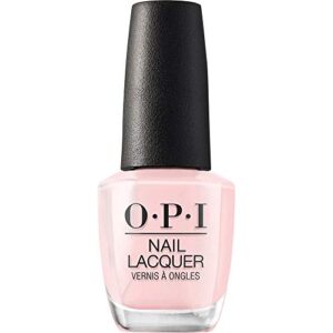 opi nail lacquer, sheer crème finsh nude nail polish, up to 7 days of wear, chip resistant & fast drying, hint of pink tint, put it in neutral, 0.5 fl oz