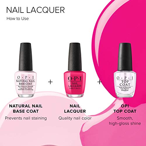 OPI Nail Lacquer, Sheer Crème Finsh Nude Nail Polish, Up to 7 Days of Wear, Chip Resistant & Fast Drying, Hint of Pink Tint, Put it in Neutral, 0.5 fl oz