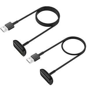 [2-pack] charger cable for fitbit luxe/charge 5, for fitbit luxe/charge 5 fitness tracker, replacement charging cable cord accessory for for fitbit luxe and charge 5 (3.3 ft/1.6 ft)