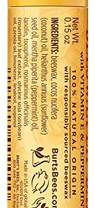 Burt's Bees 100% Natural Origin Moisturizing Lip Balm, Original Beeswax with Vitamin E & Peppermint Oil 0.15 Ounce Tube