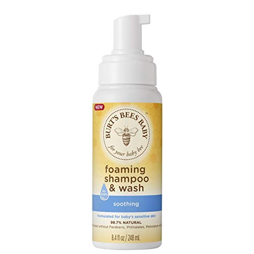 Burt's Bees-Baby Foaming Shampoo & Wash, Sensitive, 8.4 Fl Oz