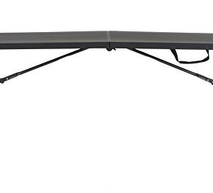 Cosco Vinyl 4-Pack Folding Chair, Black & Cosco Deluxe 6 foot x 30 inch Fold-in-Half Blow Molded Folding Table, Black