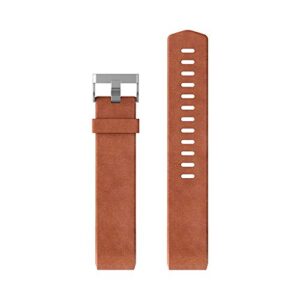 fitbit charge 2 accessory band, leather, cognac, large