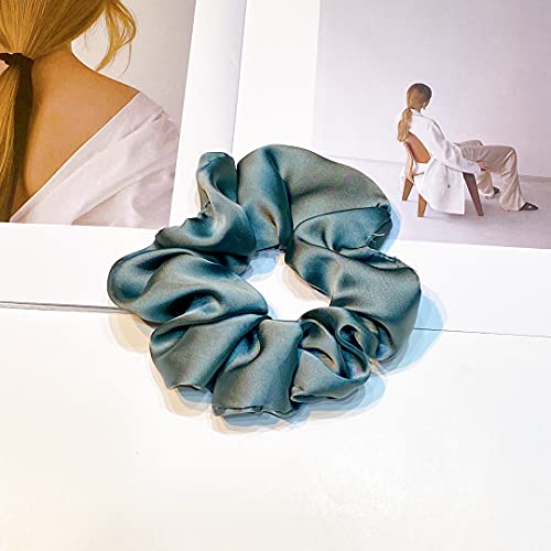 6 Pieces Satin Silk Scrunchies for hair, Big Hair Scrunchies Satin Hair Ties Ponytail Holder No Hurt Your Hair