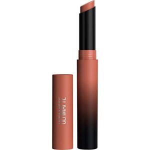 maybelline color sensational ultimatte matte lipstick, non-drying, intense color pigment, more taupe, rose nude, 1 count