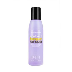 opi nail polish remover, expert touch fastest non-drying formula, great for gel nail polish removal & leaves cuticles soft & smooth, 3.7 fl oz