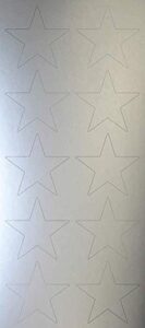 cosco papers silver star certificate seal, 30 count (2019019)