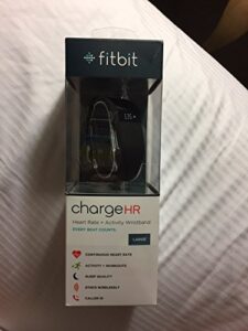 fitbit charge hr wrstbnd blk l
