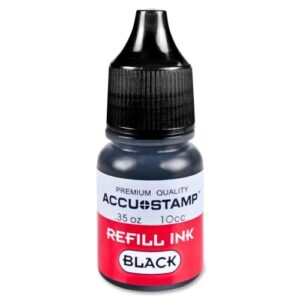 cosco accu stamp shutter pre-ink refill – black ink
