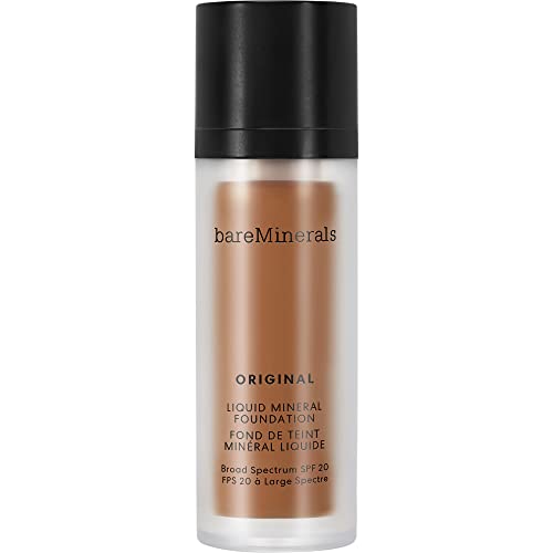 bareMinerals Original Liquid Mineral Foundation Broad Spectrum Spf 20, Golden Dark 25, 1 Fl Oz