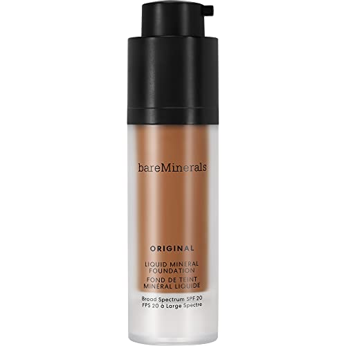 bareMinerals Original Liquid Mineral Foundation Broad Spectrum Spf 20, Golden Dark 25, 1 Fl Oz