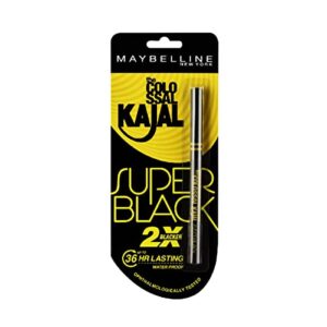 maybelline new york new the colossal kajal – super black (2x blacker) waterproof 16hours intense pencil