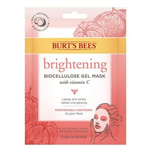 burt’s bees brightening biocellulose gel face mask, mandarin