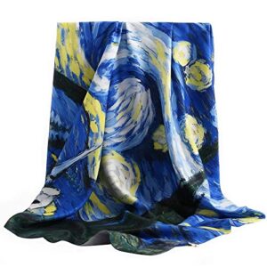 vimate 100% silk hair scarf, mulberry 35 inch fashion square silk head scarf for women night sleeping (style 33)