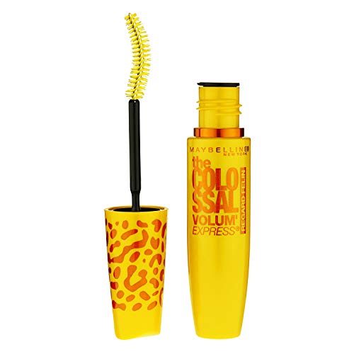 Maybelline New York Volume Express Colossal Cat Eyes Washable Mascara, Glam Black, 0.31 Fl Oz