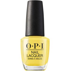 opi nail lacquer, don’t tell a sol, yellow nail polish, mexico city collection, 0.5 fl oz