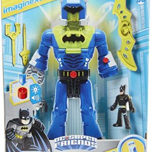 Imaginext DC Super Friends Batman Toys Insider & Exo Suit 12-Inch Robot with Lights & Sounds Plus Figure for Ages 3+ Years