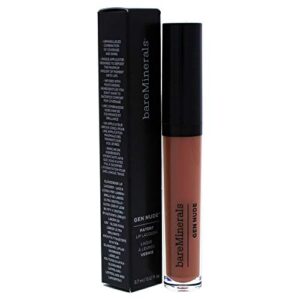 bareminerals gen nude patent lip lacquer squad for women, 0.12 ounce