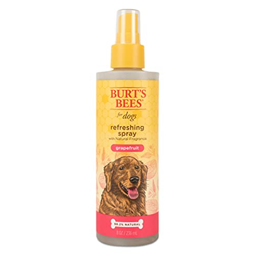 Burt's Bees for Dogs Refreshing Spray with Natural Grapefruit Fragrance Natural Dog Deodorizing Spray, pH Balanced for Dogs, Sulfate & Paraben Free, Made in The USA, 8 oz