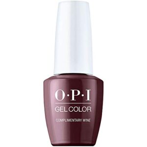 opi gelcolor, complimentary wine, red gel nail polish, milan collection, 0.5 fl oz