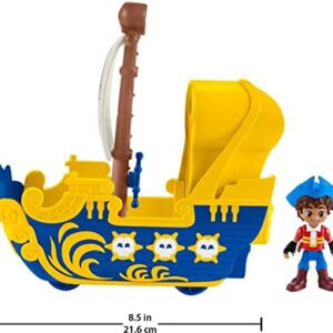 Fisher-Price Santiago of the Seas Preschool Toys Santiago Figure & El Bravo Pirate Ship Set for Pretend Play Ages 3+ Years