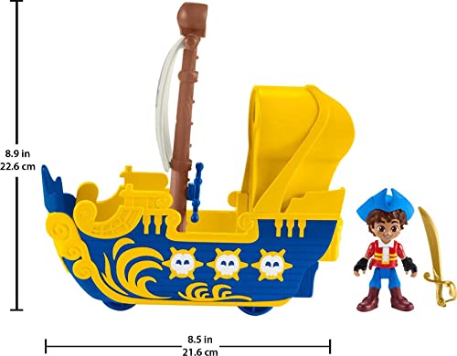 Fisher-Price Santiago of the Seas Preschool Toys Santiago Figure & El Bravo Pirate Ship Set for Pretend Play Ages 3+ Years