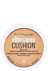 maybelline new york dream cushion fresh face liquid foundation, warm nude, 0.51 ounce