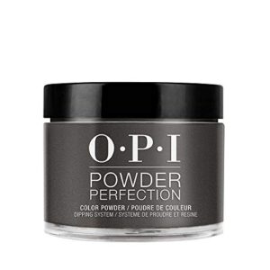 opi powder perfection, black onyx, black dipping powder, 1.5 oz