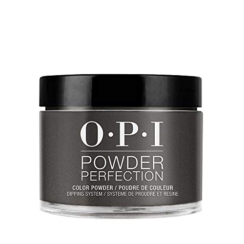 OPI Powder Perfection, Black Onyx, Black Dipping Powder, 1.5 oz