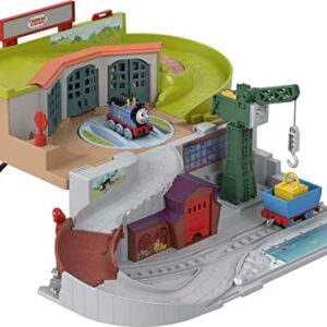 Thomas & Friends Sodor Take-Along Train Set for Kids with Diecast Push-Along Thomas Engine for Preschool Kids Ages 3 Years & Up