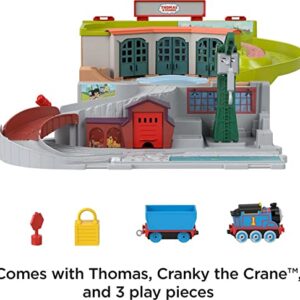 Thomas & Friends Sodor Take-Along Train Set for Kids with Diecast Push-Along Thomas Engine for Preschool Kids Ages 3 Years & Up