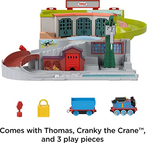 Thomas & Friends Sodor Take-Along Train Set for Kids with Diecast Push-Along Thomas Engine for Preschool Kids Ages 3 Years & Up