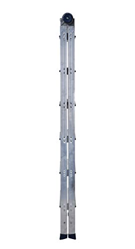 COSCO 20212T1ASE 16ft max Reach 2-in-One Extension Ladder, Steel Gray