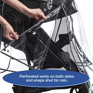 Graco Universal Baby Stroller Plastic Rain Cover & Weather Shield, Lightweight Waterproof Weathershield, Clear Vinyl Infant Car Seat Carriage Umbrella, Winter Snow Wind Protection Travel Accessories