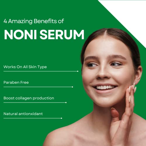 Voilave Noni Serum, Real Noni Energy Ampoule - with 71.77% Noni Fruit Extract & Noni Seed Oil, Serum with Hyaluronic Acid Complex for Face, Reducing Fine Wrinkles, As Seen On TV